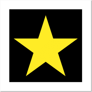 Yellow star Posters and Art